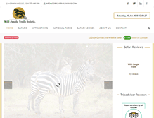 Tablet Screenshot of gorillatrailsafaris.com